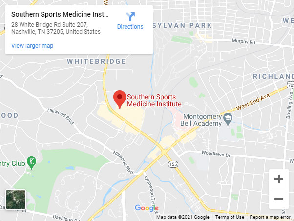 Directions to Southern Sports Medicine Institute in Gallatin, TN on 570 Hartsville Pike