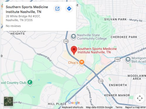 Get Directions From Your Location to Southern Sports Medicine Institute in Nashville, TN